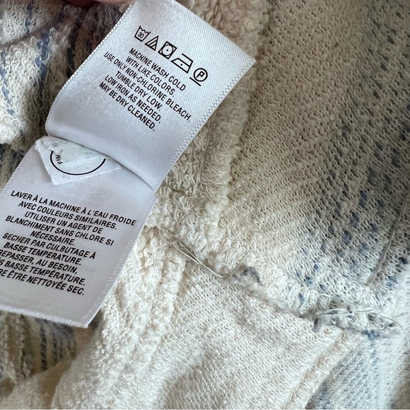 Anthropologie | Akemi + Kin Blue Cream Striped Dunes Draped Cardigan - Picture 10 of 15